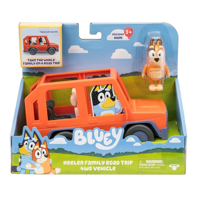 VEHICULO FAMILIAR CON FIGURA DE MAMA CHILLY BLUEY - 1