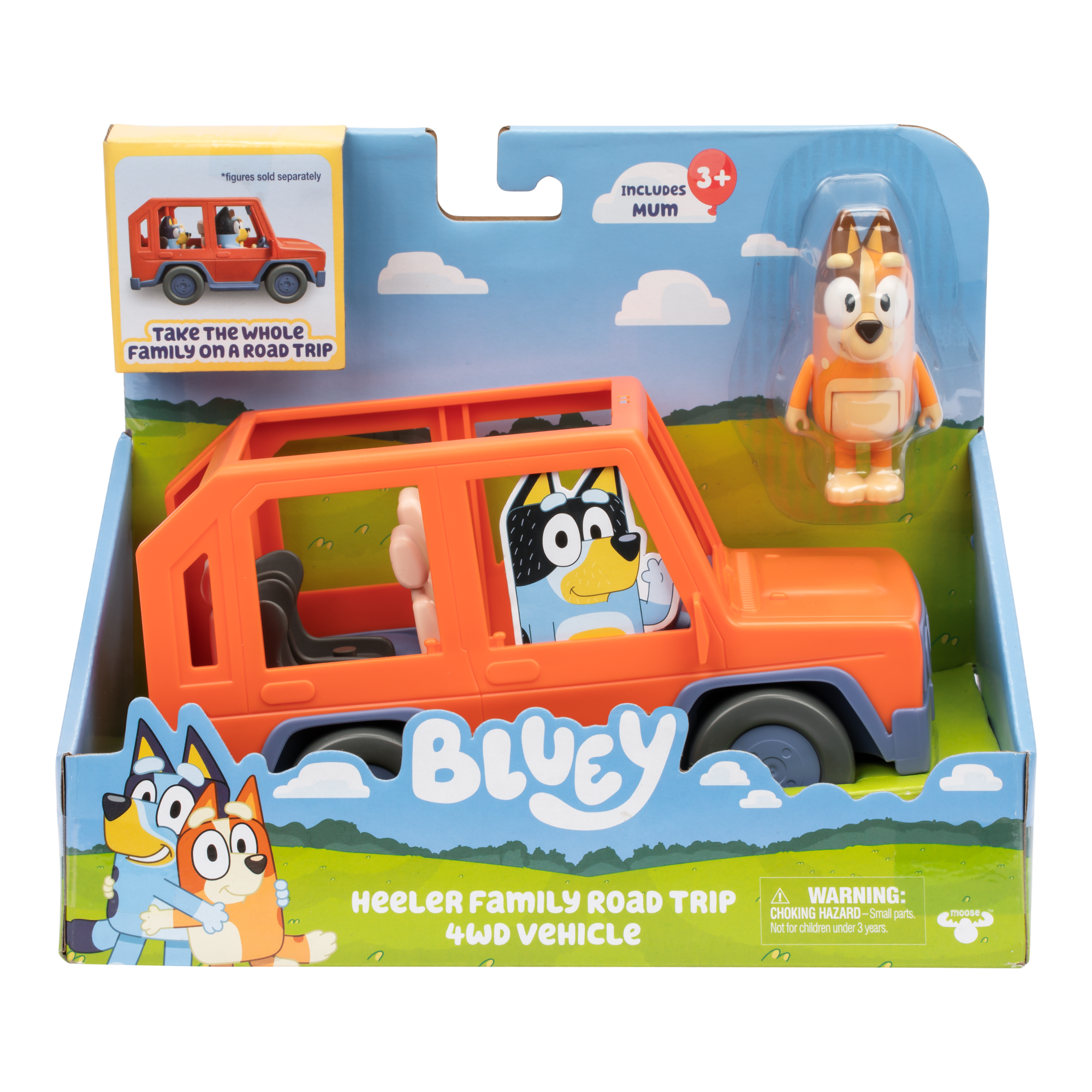 VEHICULO FAMILIAR CON FIGURA DE MAMA CHILLY BLUEY - 1