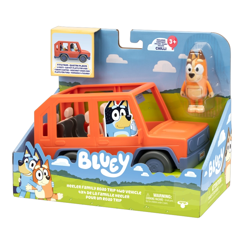 VEHICULO FAMILIAR CON FIGURA DE MAMA CHILLY BLUEY - 2