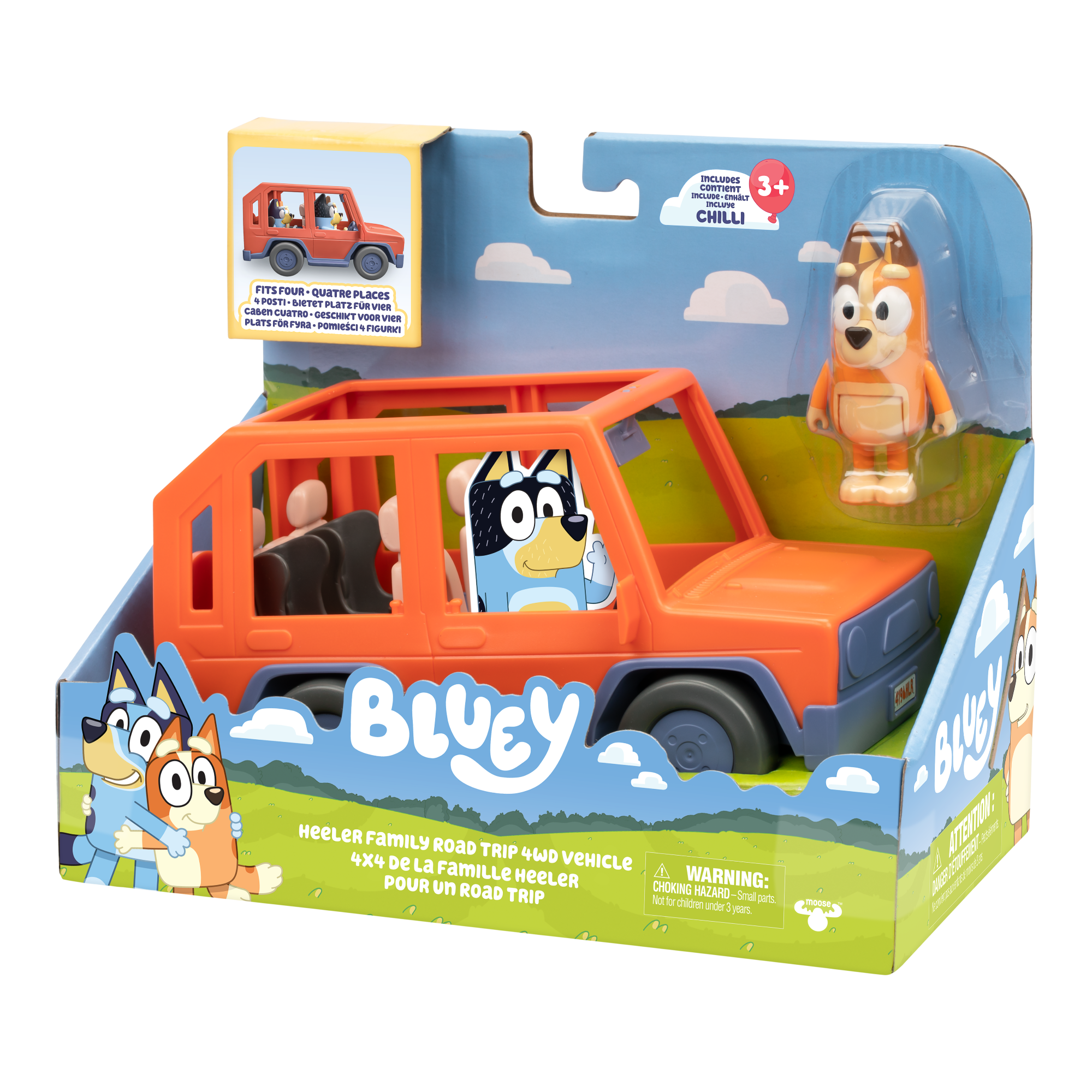 VEHICULO FAMILIAR CON FIGURA DE MAMA CHILLY BLUEY - 2