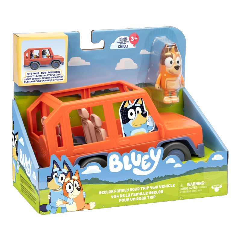 VEHICULO FAMILIAR CON FIGURA DE MAMA CHILLY BLUEY - 3
