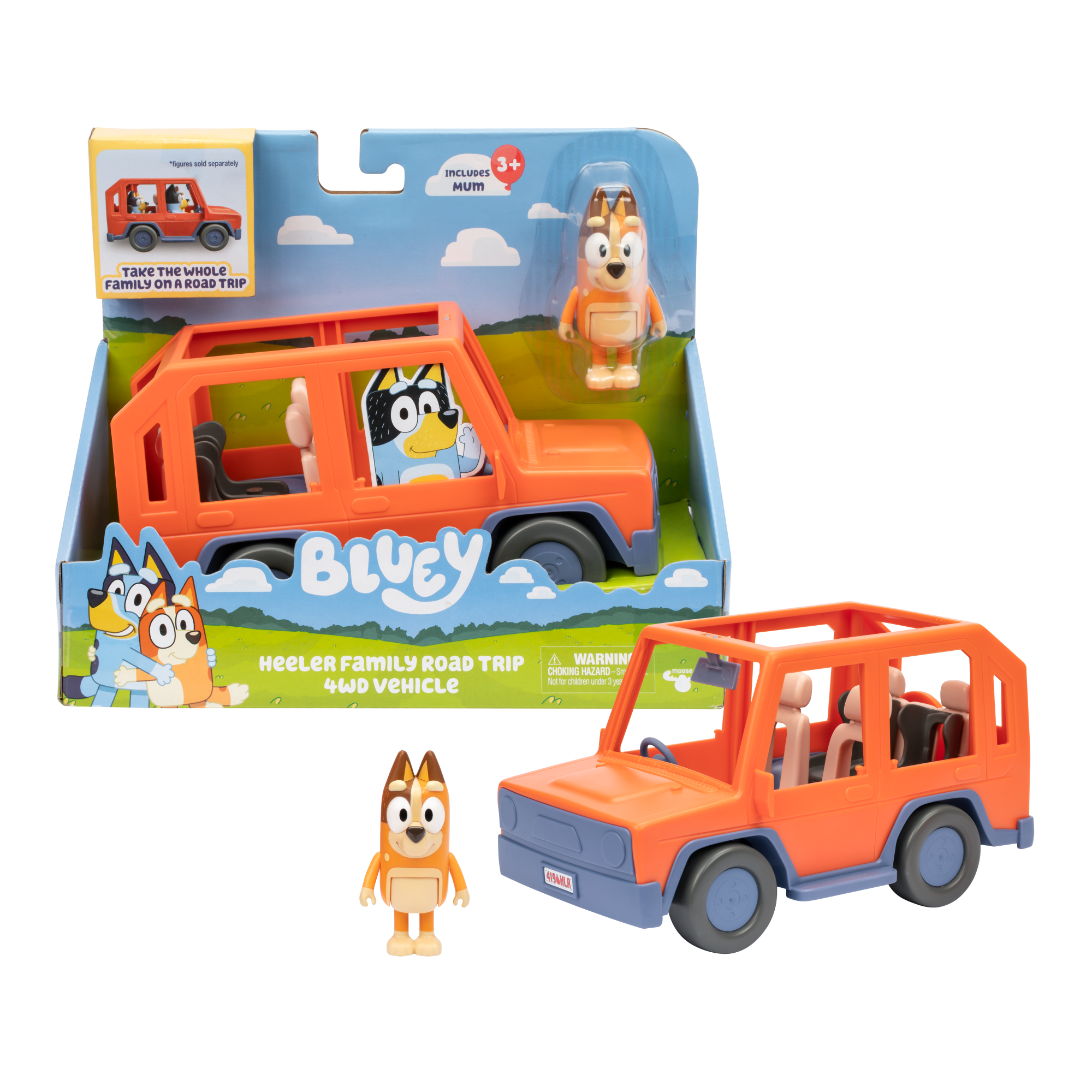 VEHICULO FAMILIAR CON FIGURA DE MAMA CHILLY BLUEY - 4
