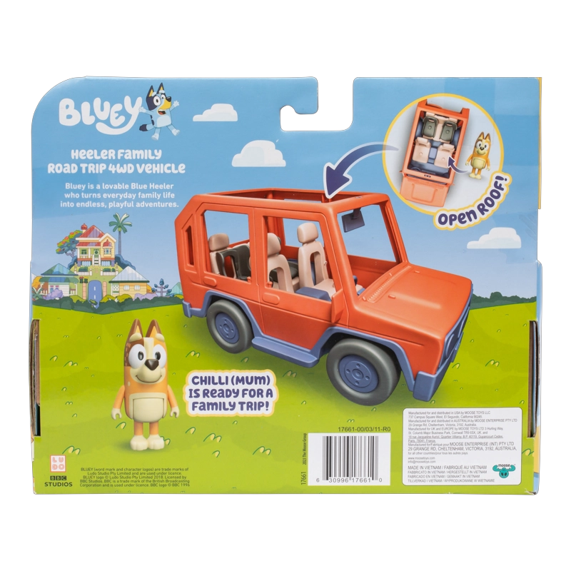 VEHICULO FAMILIAR CON FIGURA DE MAMA CHILLY BLUEY - 7