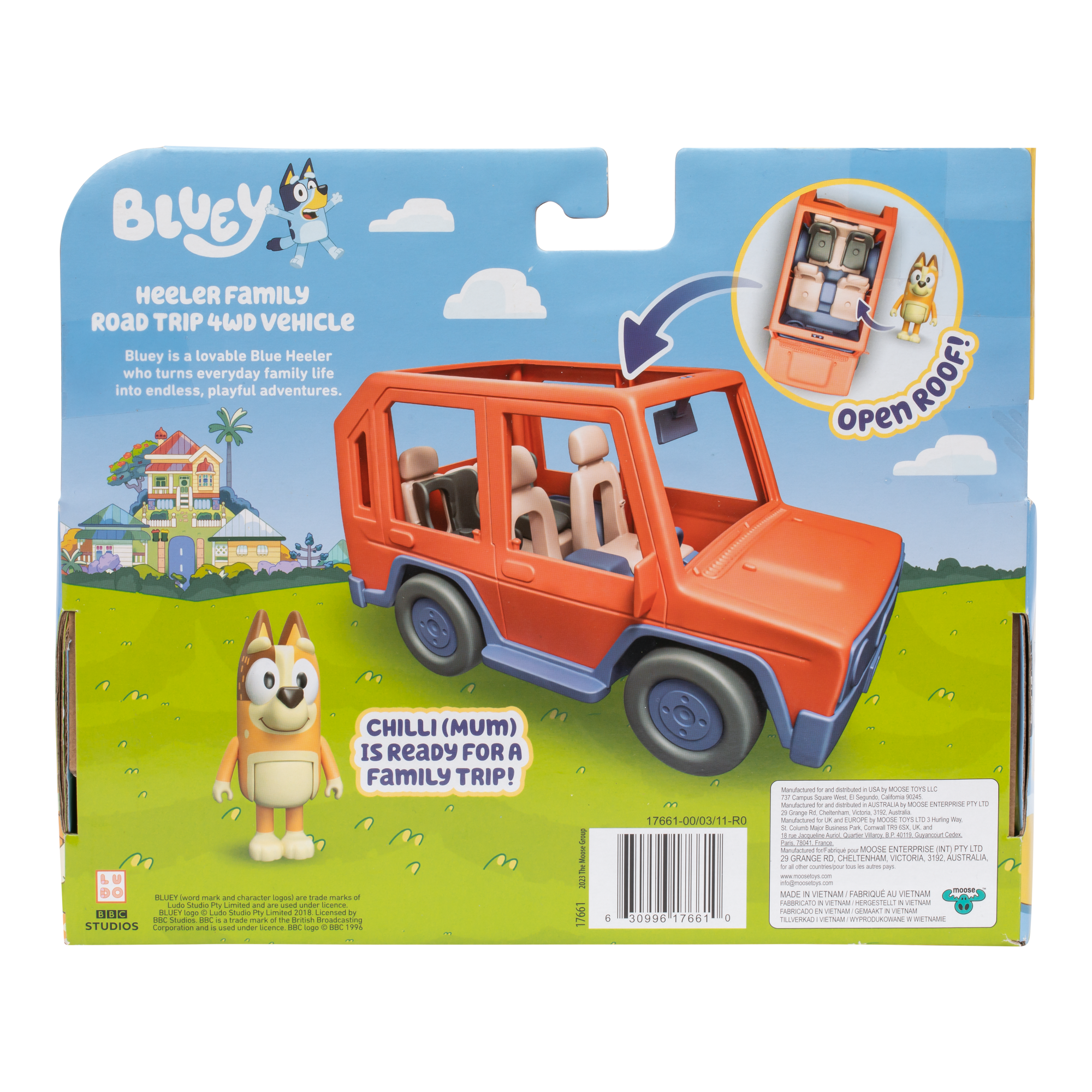 VEHICULO FAMILIAR CON FIGURA DE MAMA CHILLY BLUEY - 7