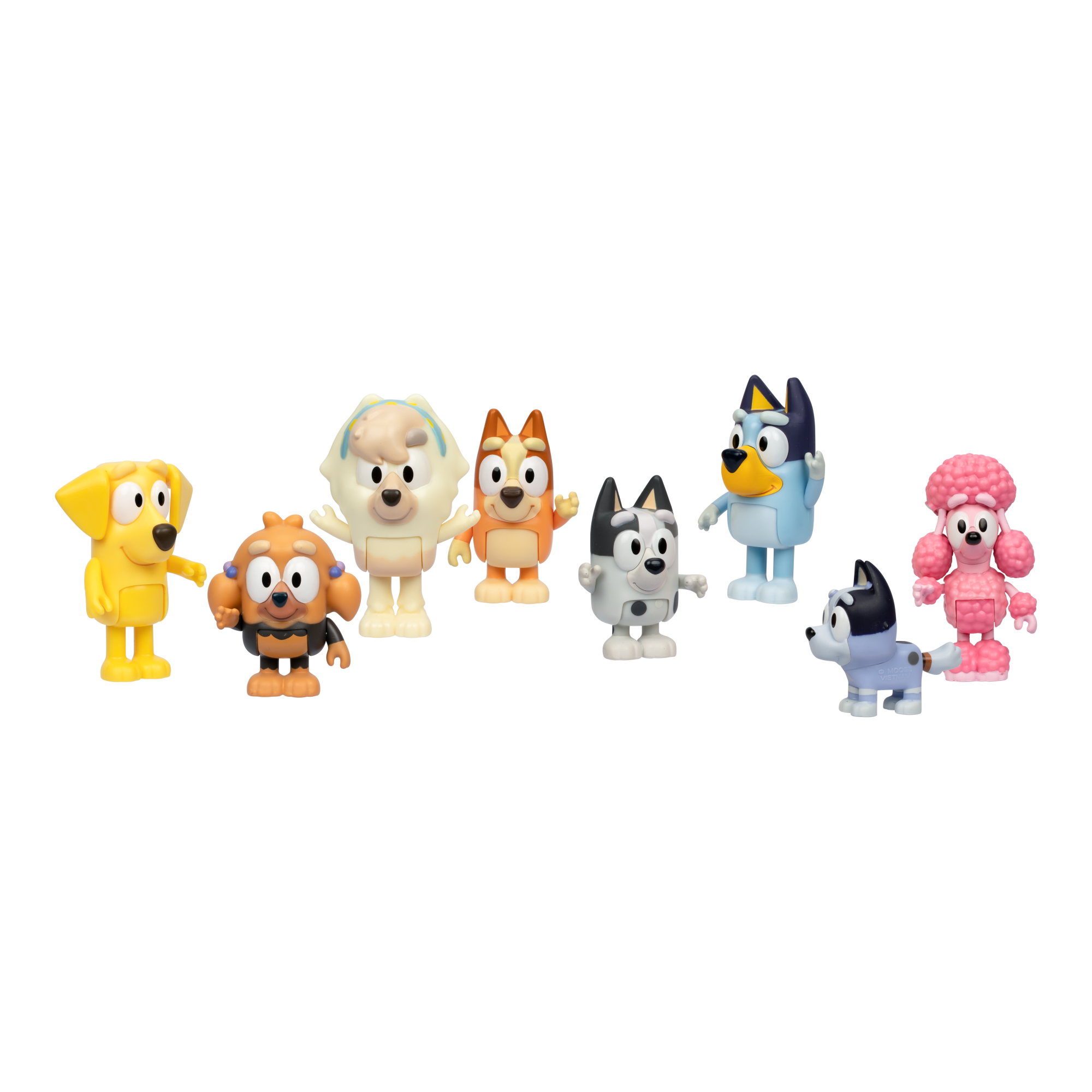 PACK 8 FIGURAS ARTICULADAS AMIGOS DEL VECINDARIO BLUEY - 6