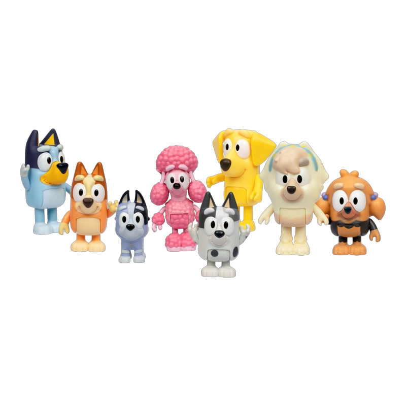 PACK 8 FIGURAS ARTICULADAS AMIGOS DEL VECINDARIO BLUEY - 7