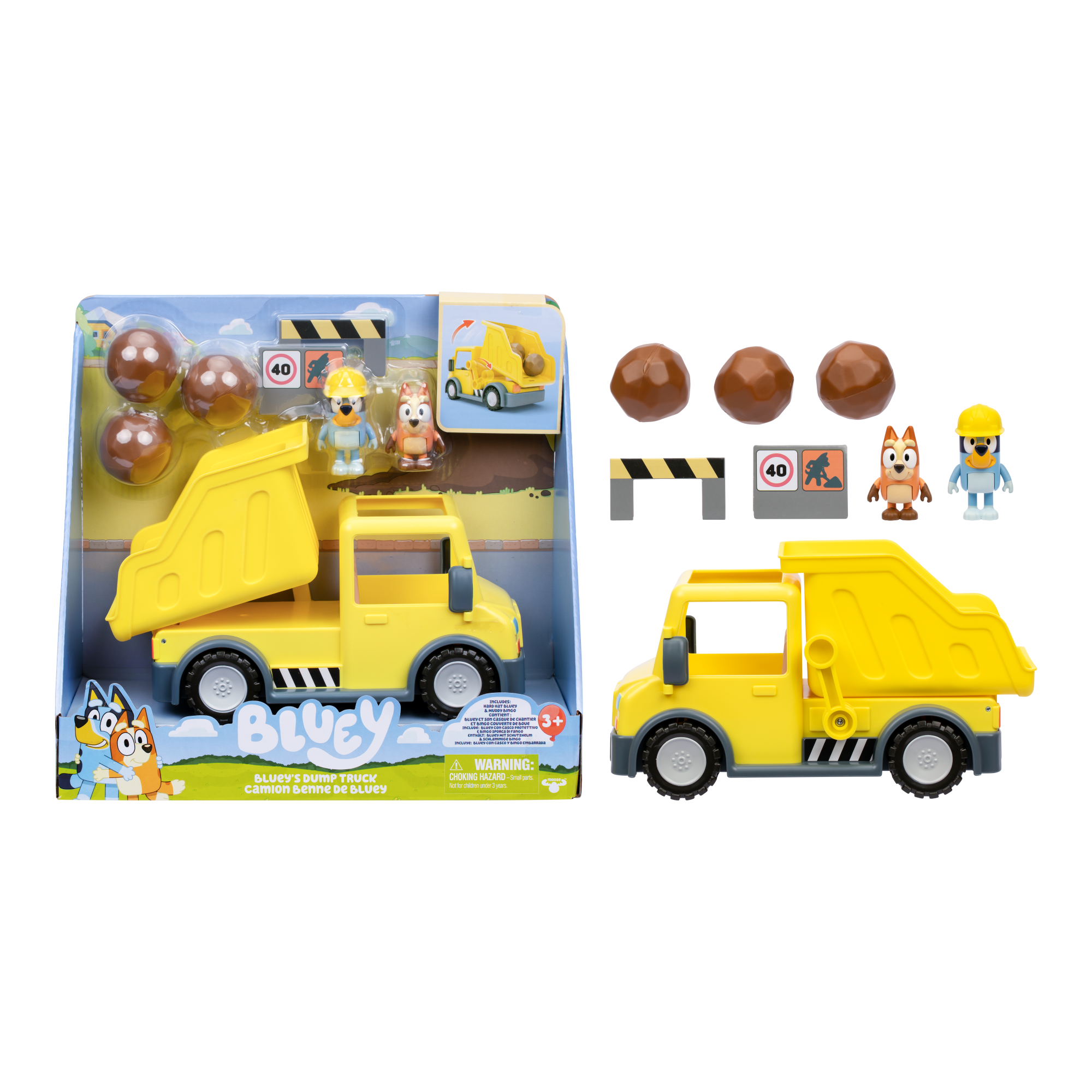 CAMION CON PALANCA ACCESORIOS Y FIGURAS BLUEY - 2
