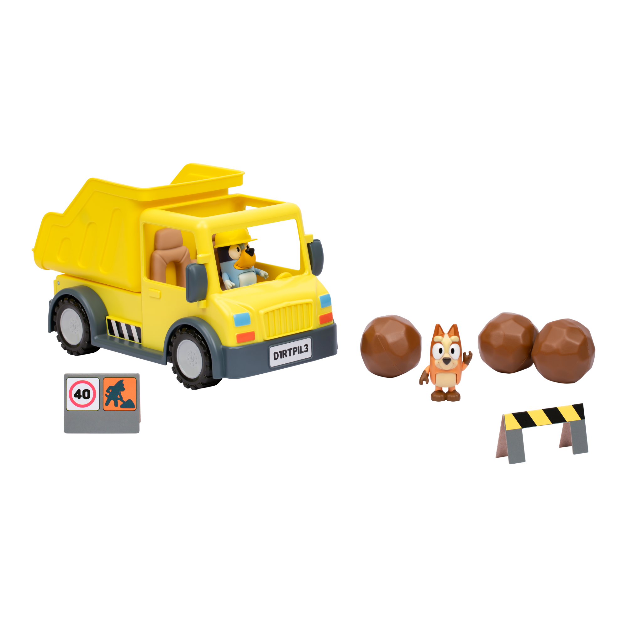 CAMION CON PALANCA ACCESORIOS Y FIGURAS BLUEY - 3