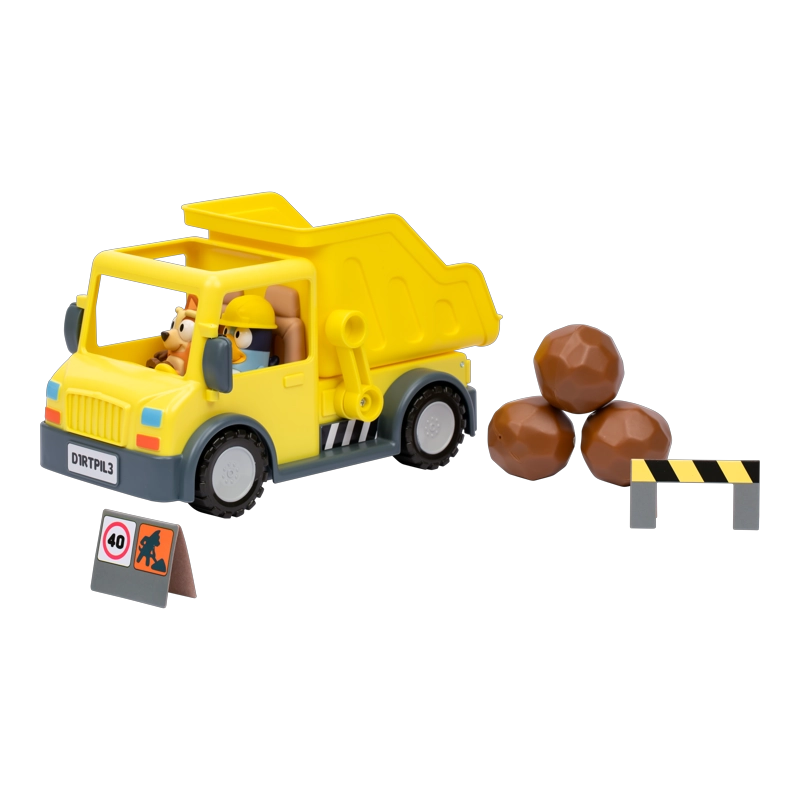 CAMION CON PALANCA ACCESORIOS Y FIGURAS BLUEY - 4