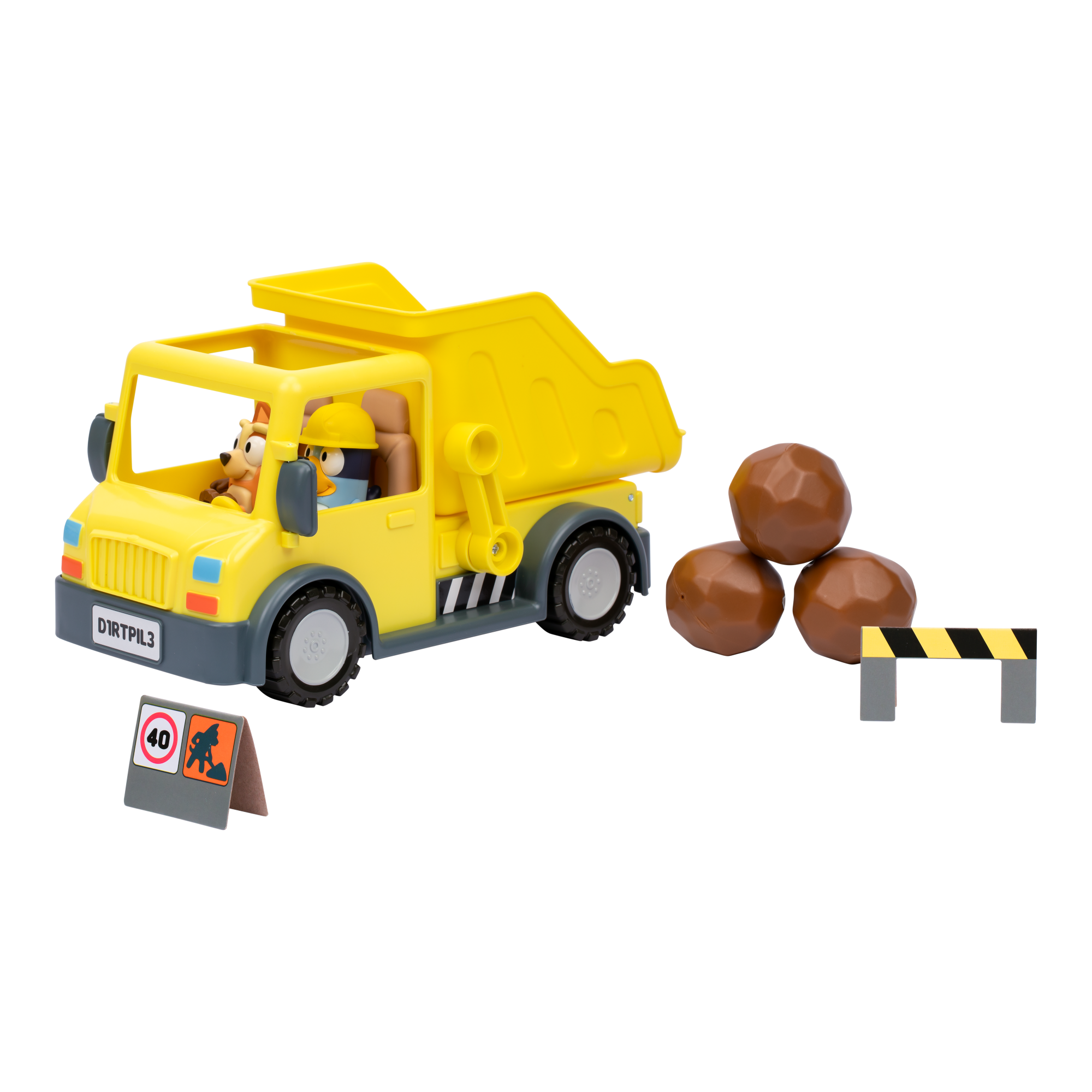 CAMION CON PALANCA ACCESORIOS Y FIGURAS BLUEY - 4