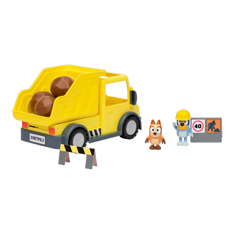 CAMION CON PALANCA ACCESORIOS Y FIGURAS BLUEY - 5