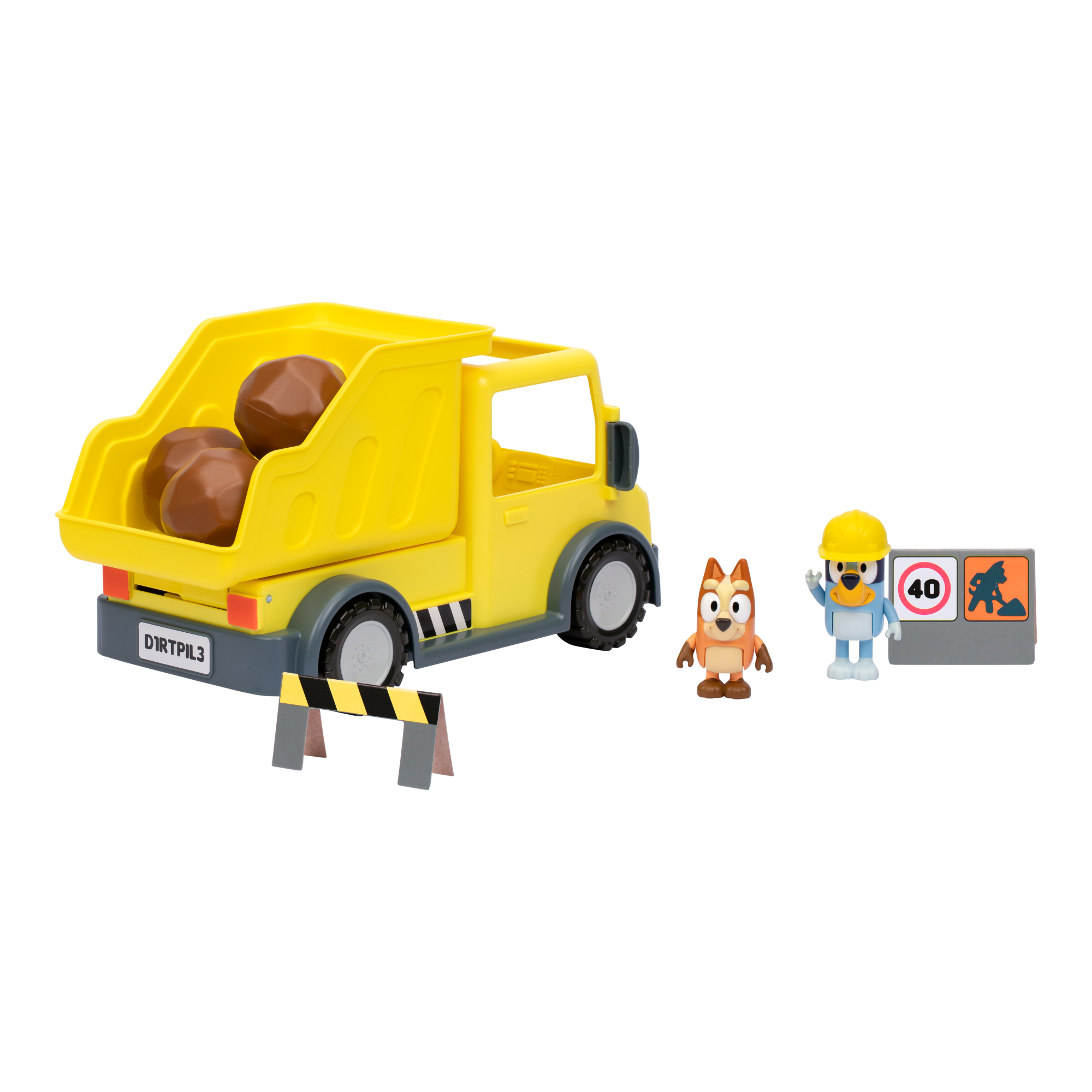 CAMION CON PALANCA ACCESORIOS Y FIGURAS BLUEY - 5