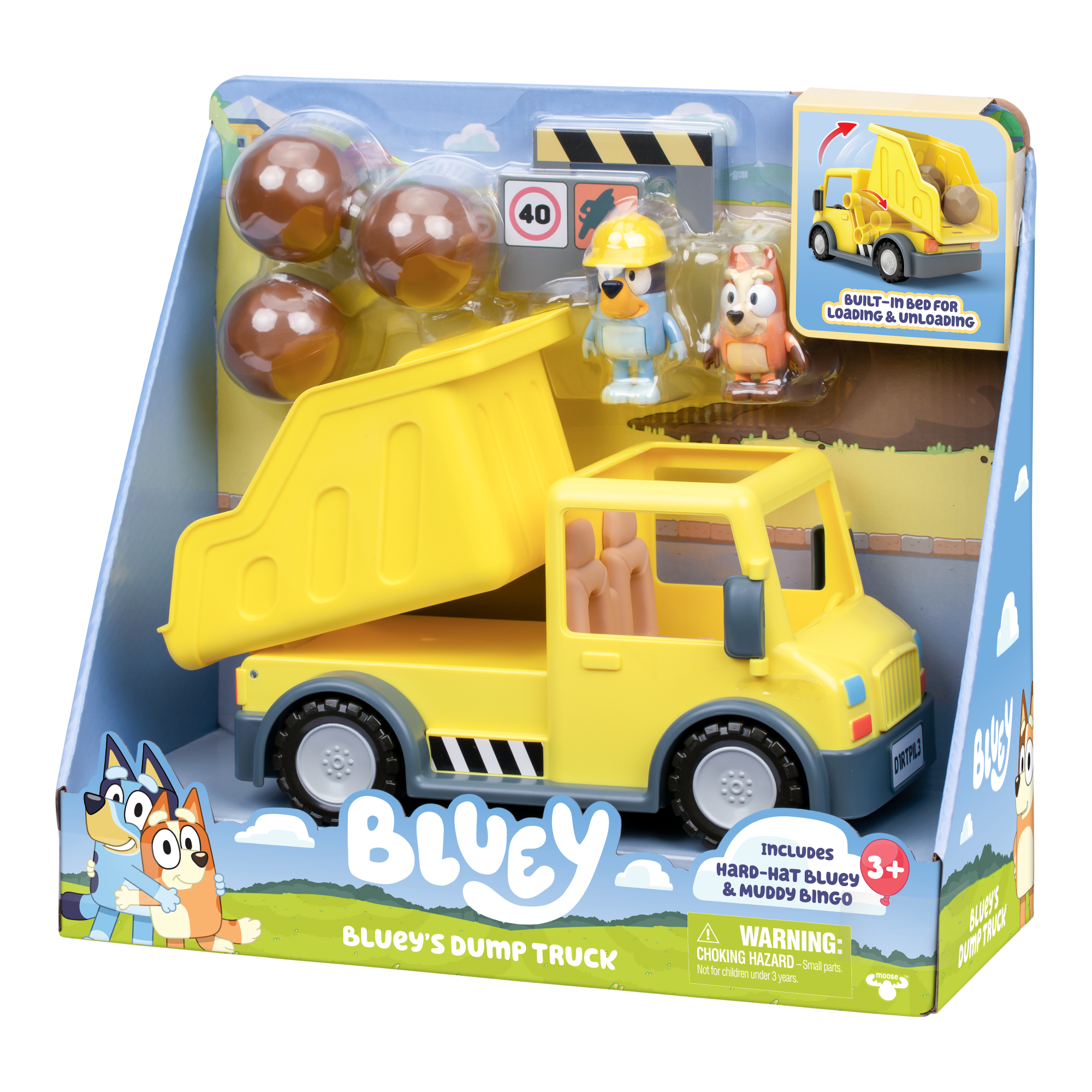 CAMION CON PALANCA ACCESORIOS Y FIGURAS BLUEY - 6