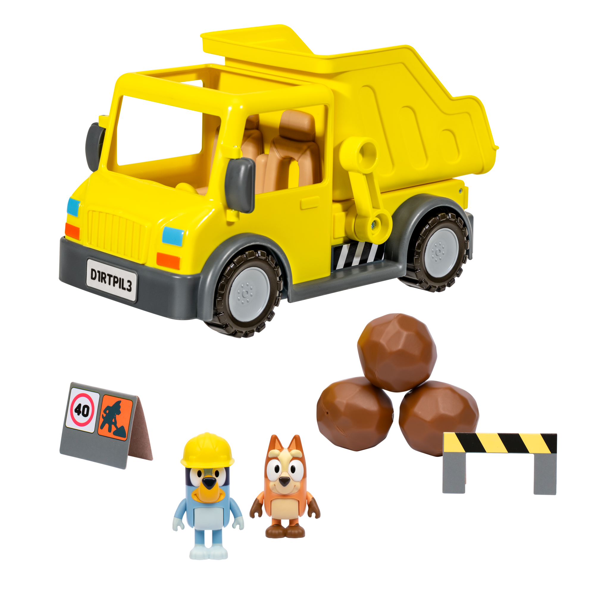 CAMION CON PALANCA ACCESORIOS Y FIGURAS BLUEY - 7