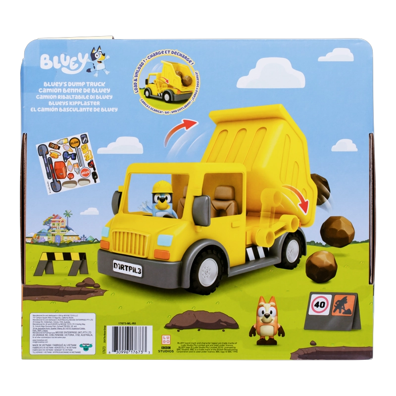CAMION CON PALANCA ACCESORIOS Y FIGURAS BLUEY - 8