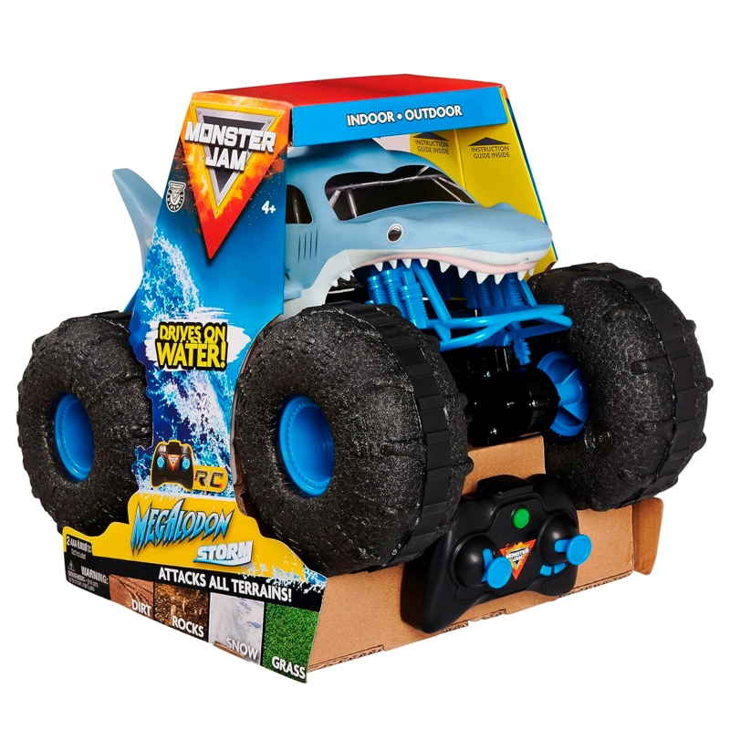 AUTO DE CONTROL REMOTO MEGALODON STORM MONSTER JAM - 1