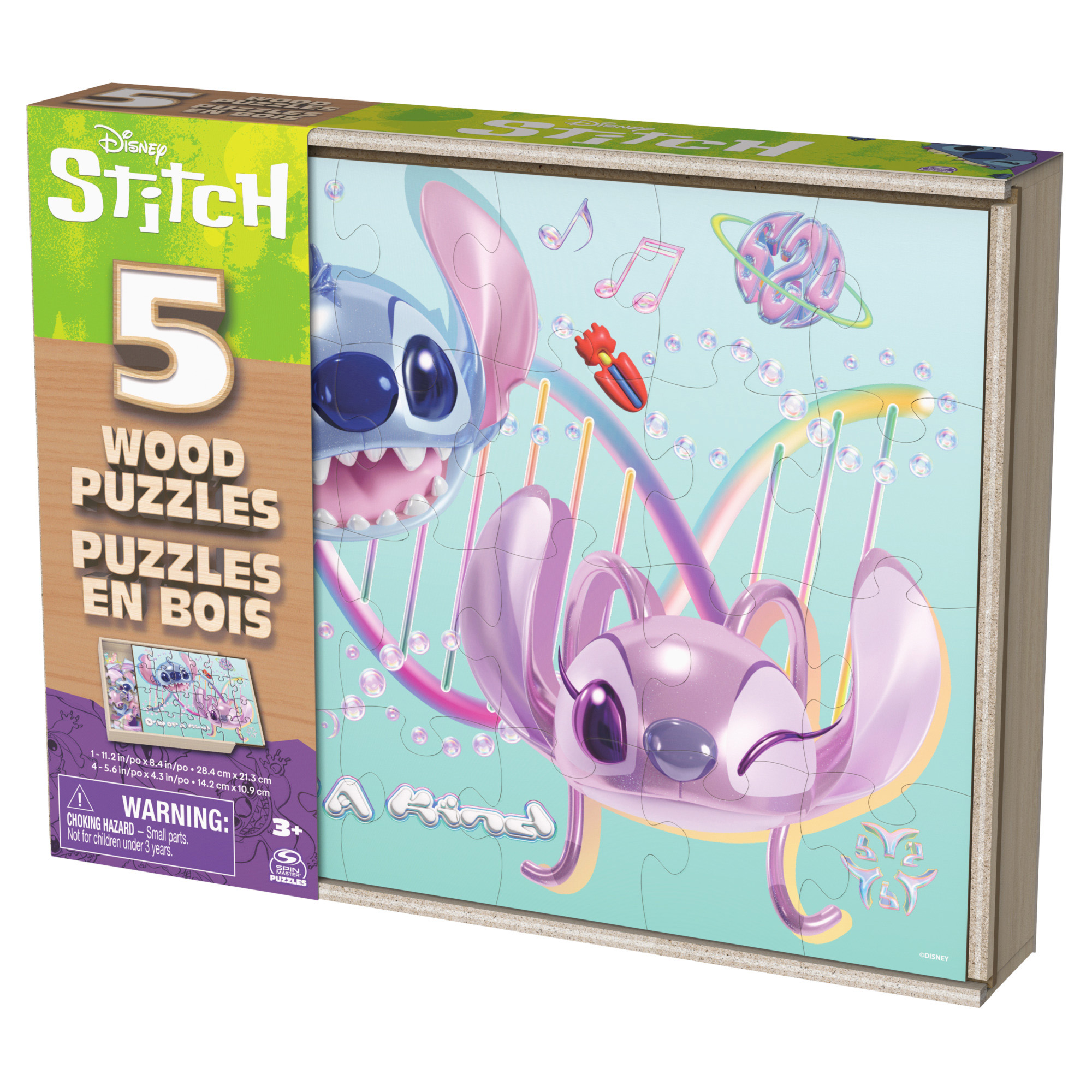 SET PUZZLES 5 EN 1 DE MADERA STITCH - 1