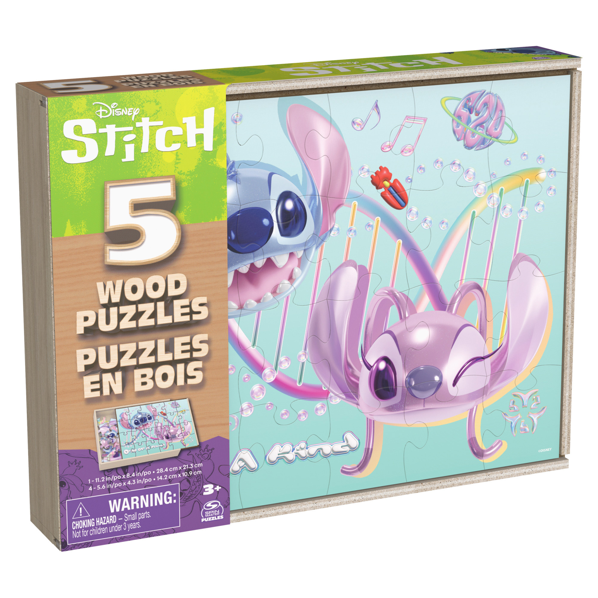 SET PUZZLES 5 EN 1 DE MADERA STITCH - 2