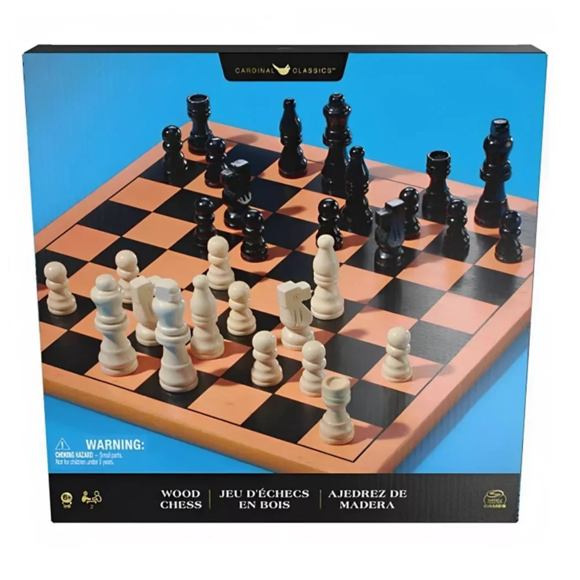 TABLERO AJEDREZ DE MADERA FAMILIAR GAMES - 1