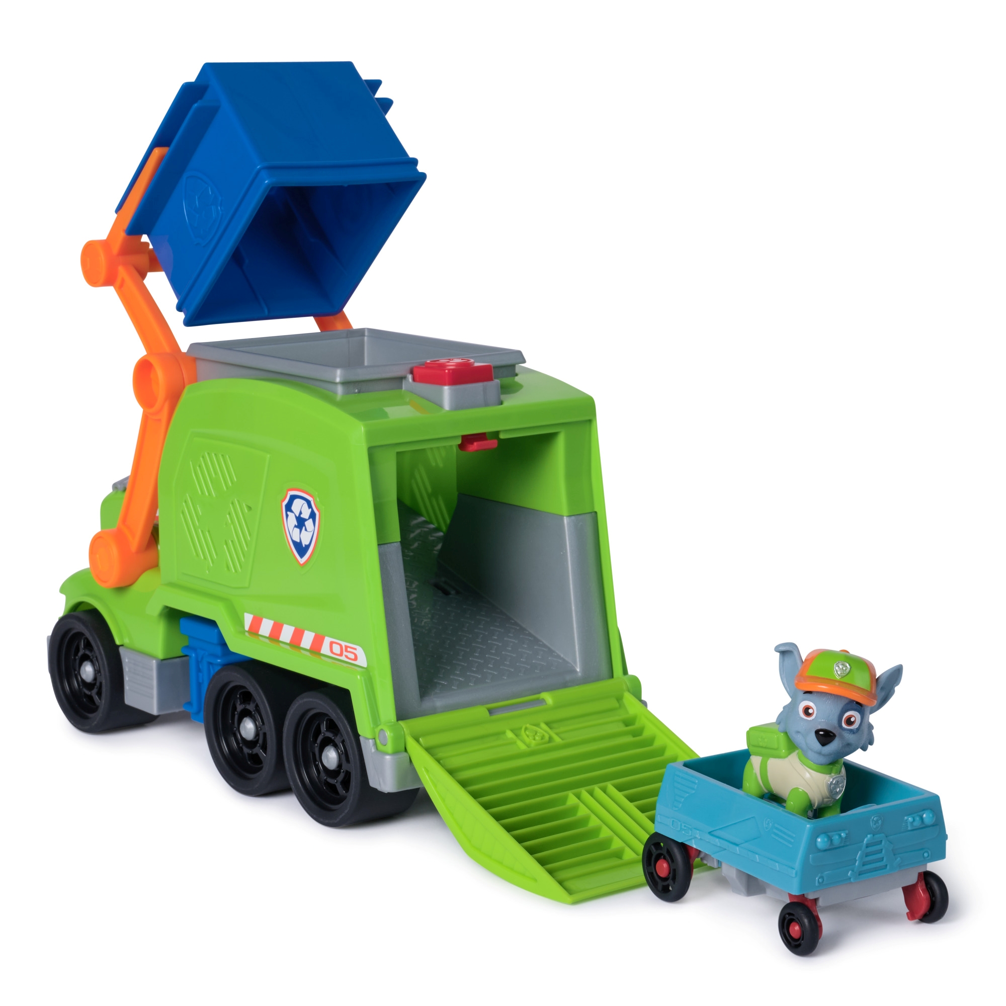 CAMION DE RECICLAJE CON FIGURA DE ROCKY PAW PATROL - 4
