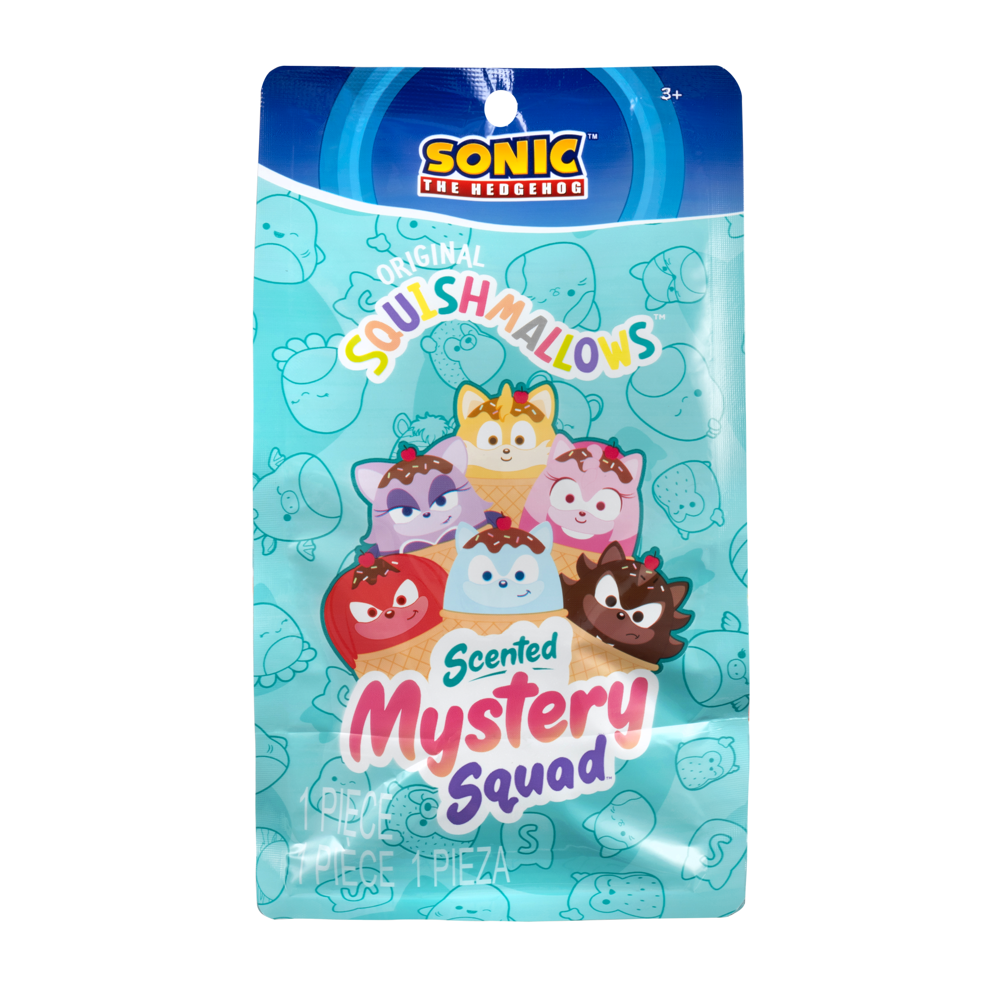 PELUCHE SONIC SORPRESA CON AROMA 13 CM SQUISHMALLOWS - 1
