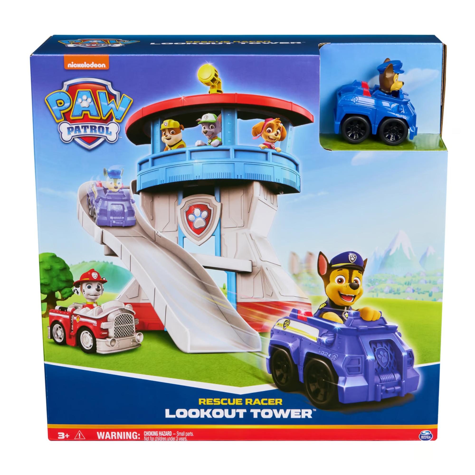 TORRE DE RESCATE CON VEHICULO Y TOBOGAN PAW PATROL - 2