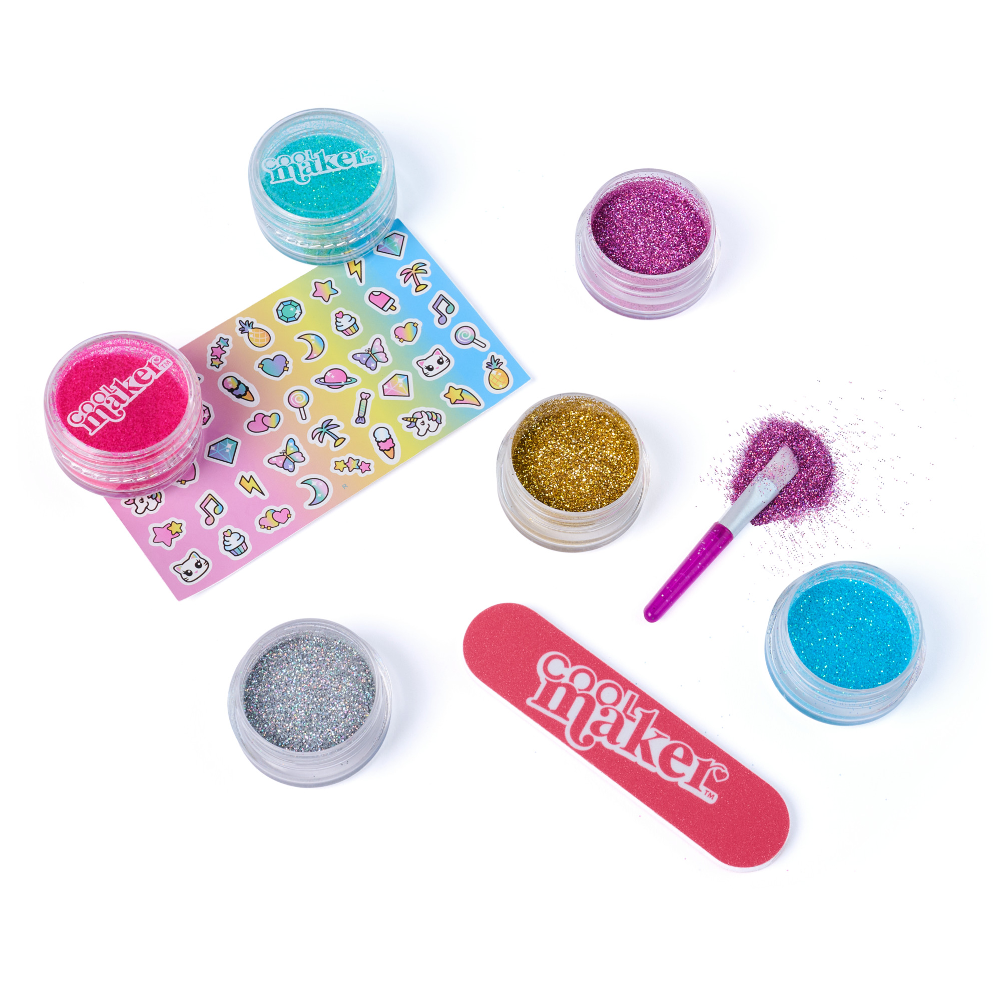SET PARA UÑAS CON GLITTER GO GLAM - 4