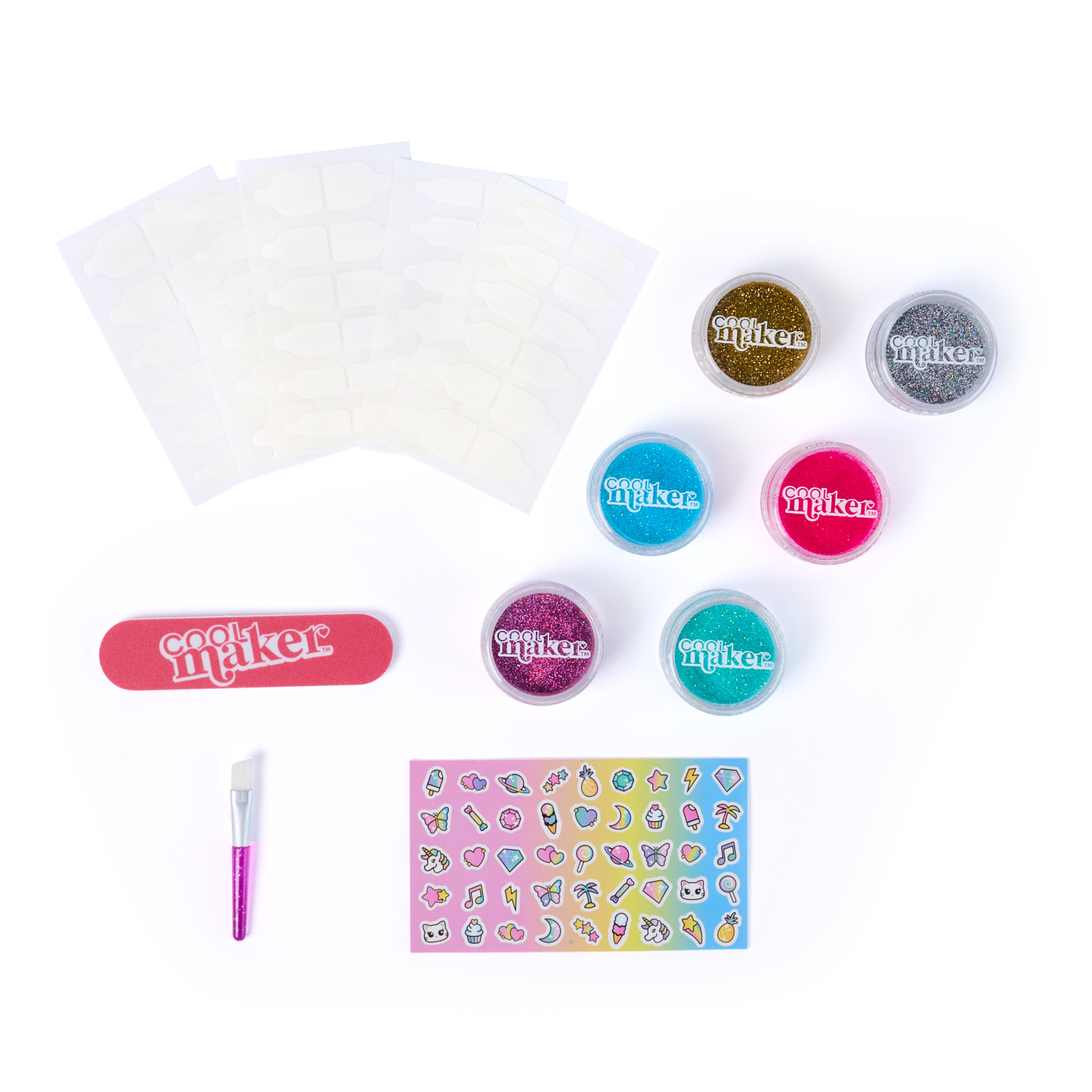 SET PARA UÑAS CON GLITTER GO GLAM - 5
