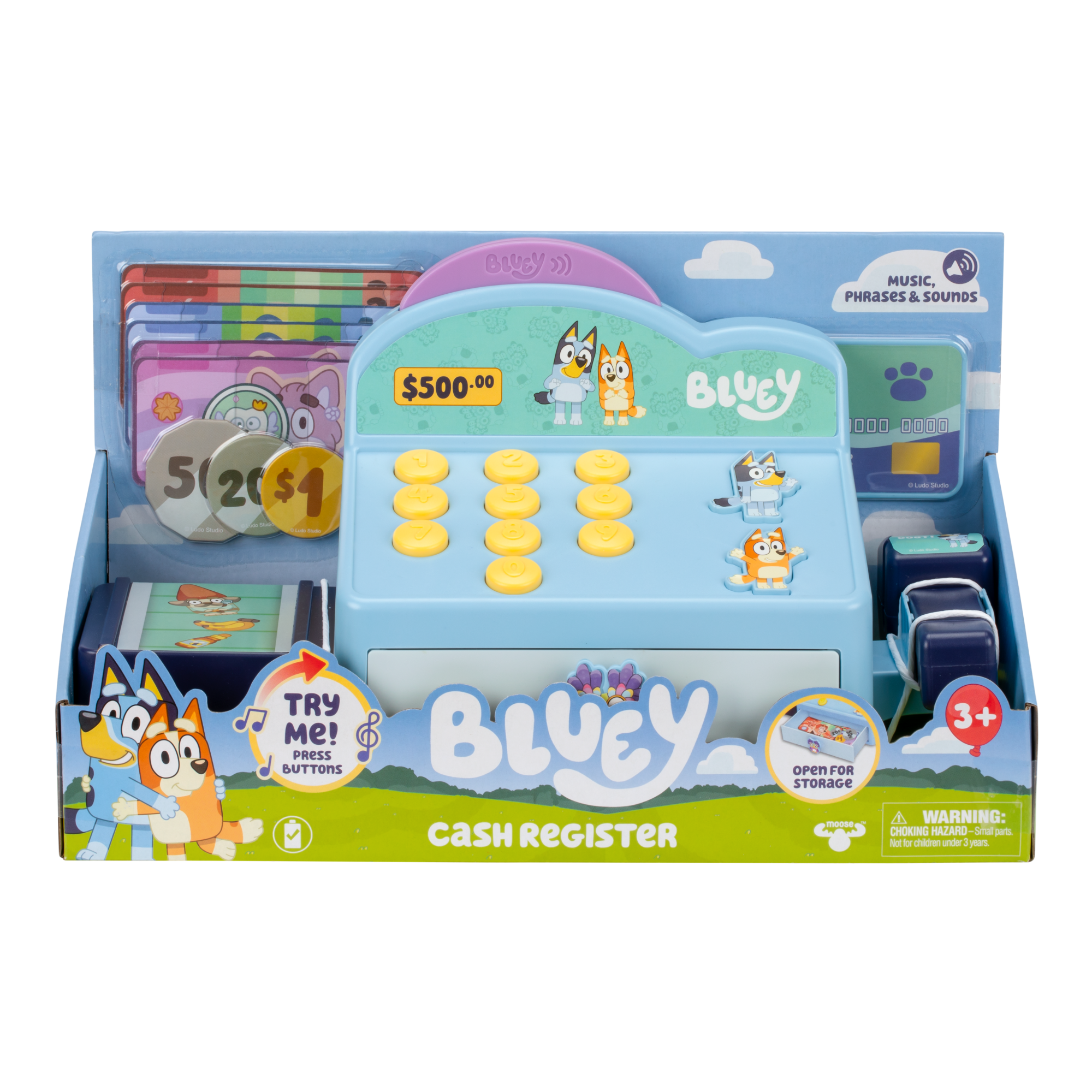 CAJA REGISTRADORA CON SONIDO BLUEY - 1