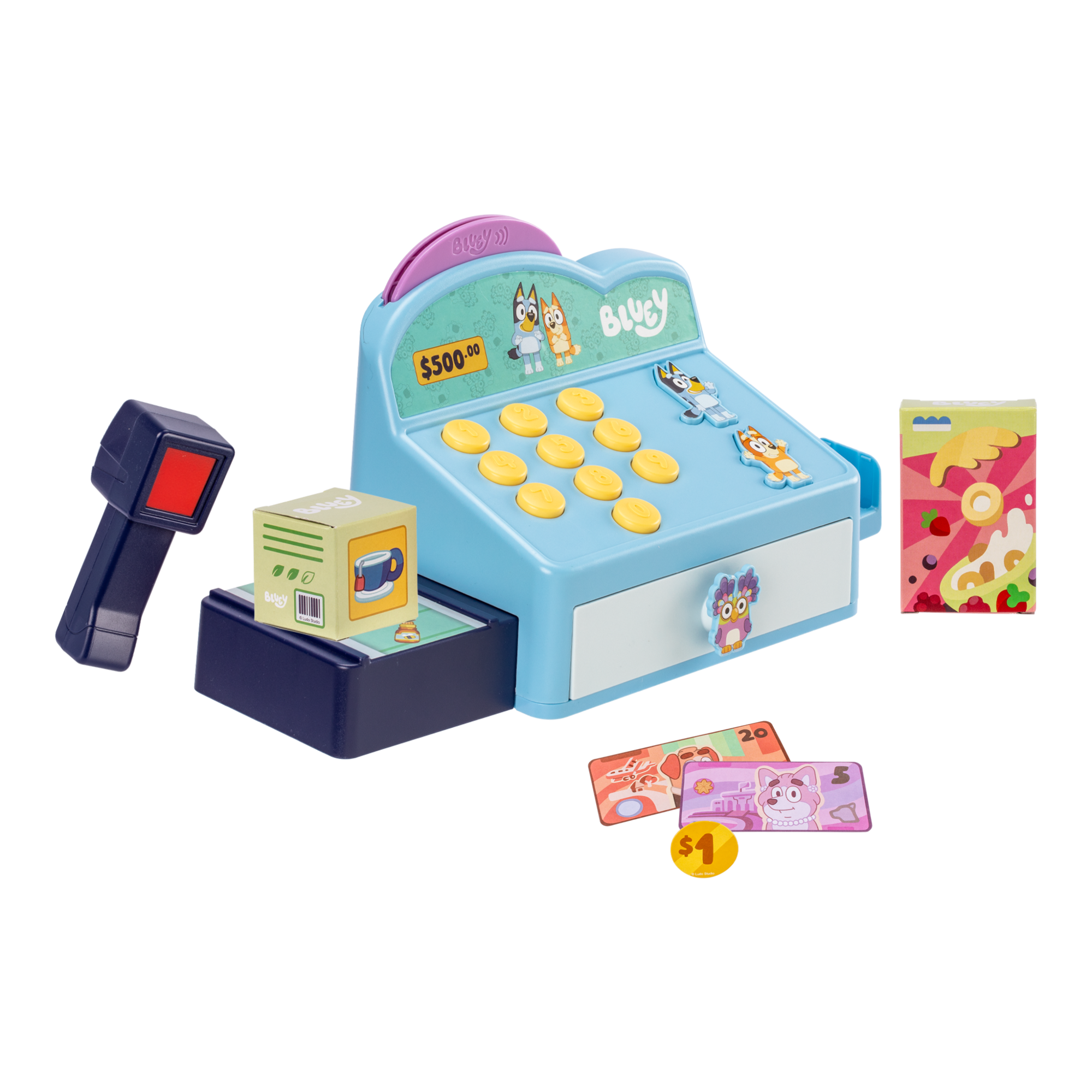 CAJA REGISTRADORA CON SONIDO BLUEY - 3