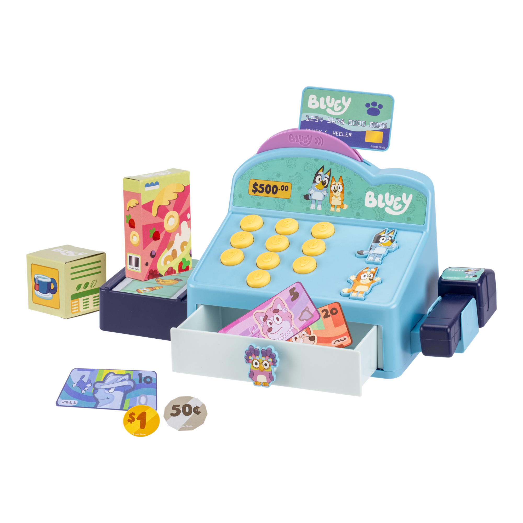 CAJA REGISTRADORA CON SONIDO BLUEY - 4