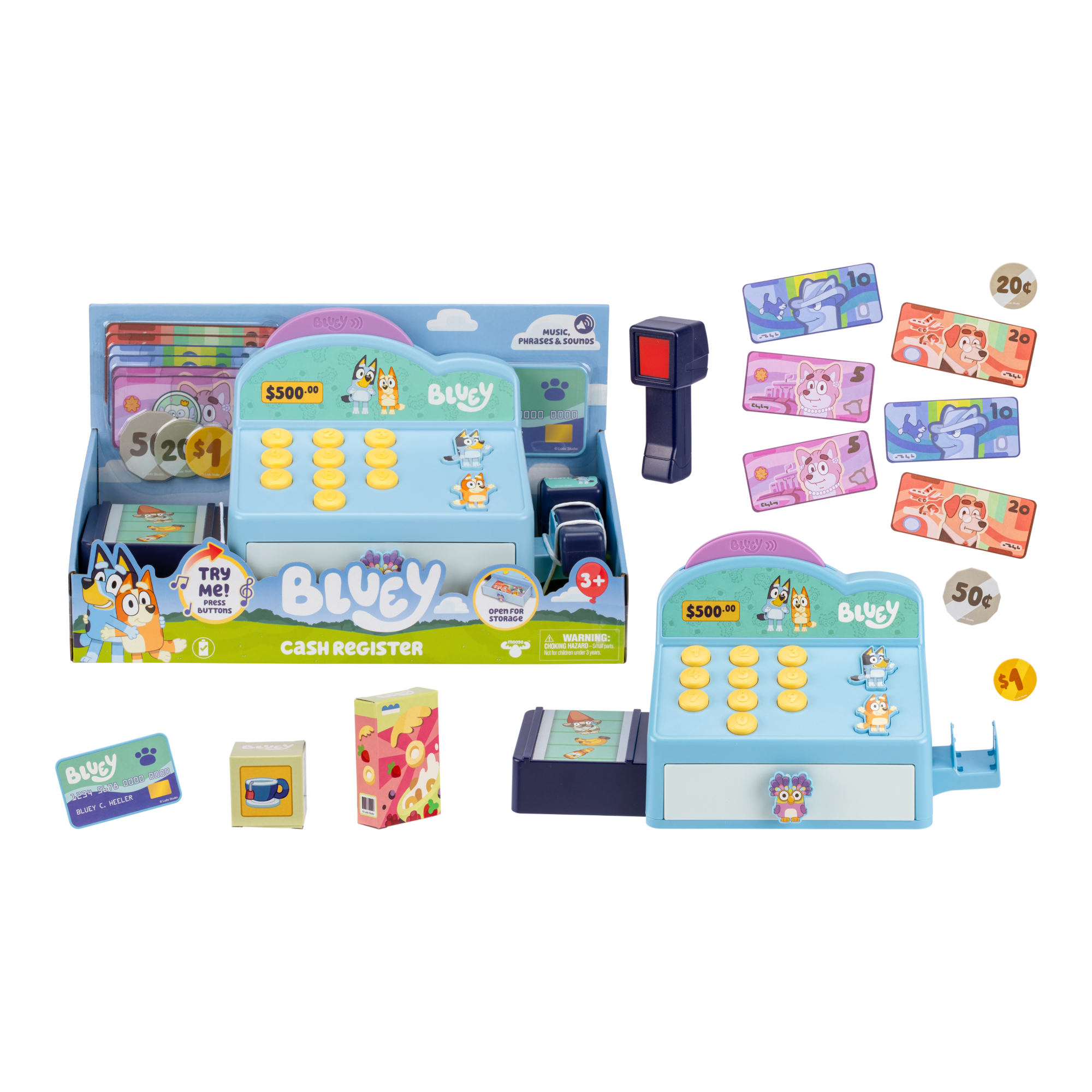 CAJA REGISTRADORA CON SONIDO BLUEY - 5