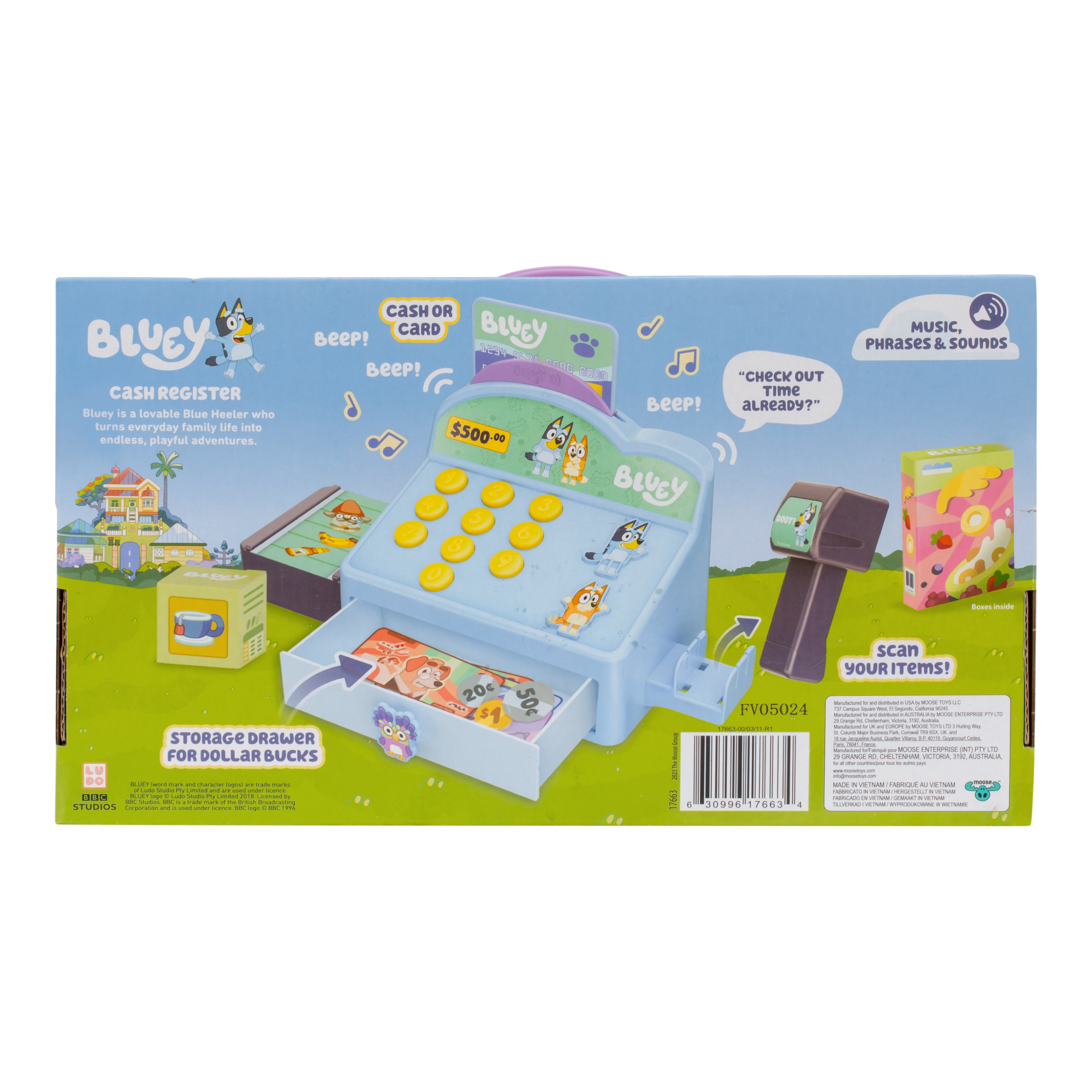 CAJA REGISTRADORA CON SONIDO BLUEY - 6