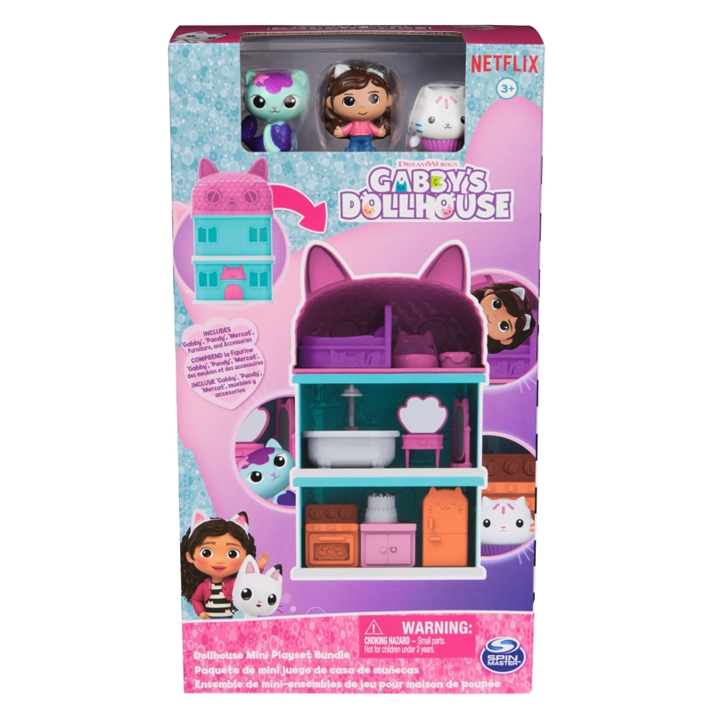 CASA DE 3 PISOS CON ACCESORIOS LA CASA DE MUÑECAS DE GABBY - 1