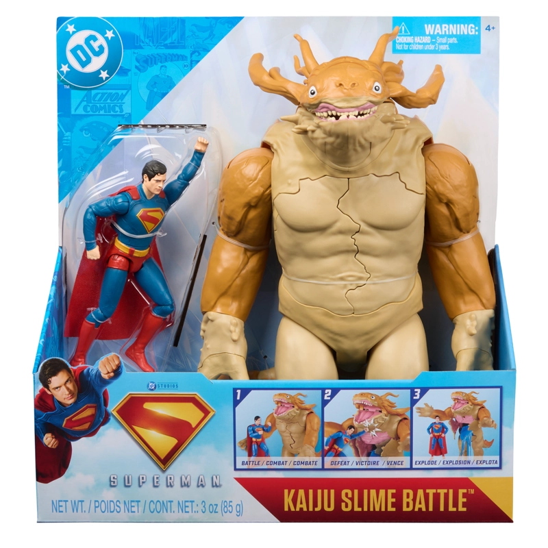 SET FIGURA SUPERMAN VS MONSTRUO KAIJU SLIME DC - 1