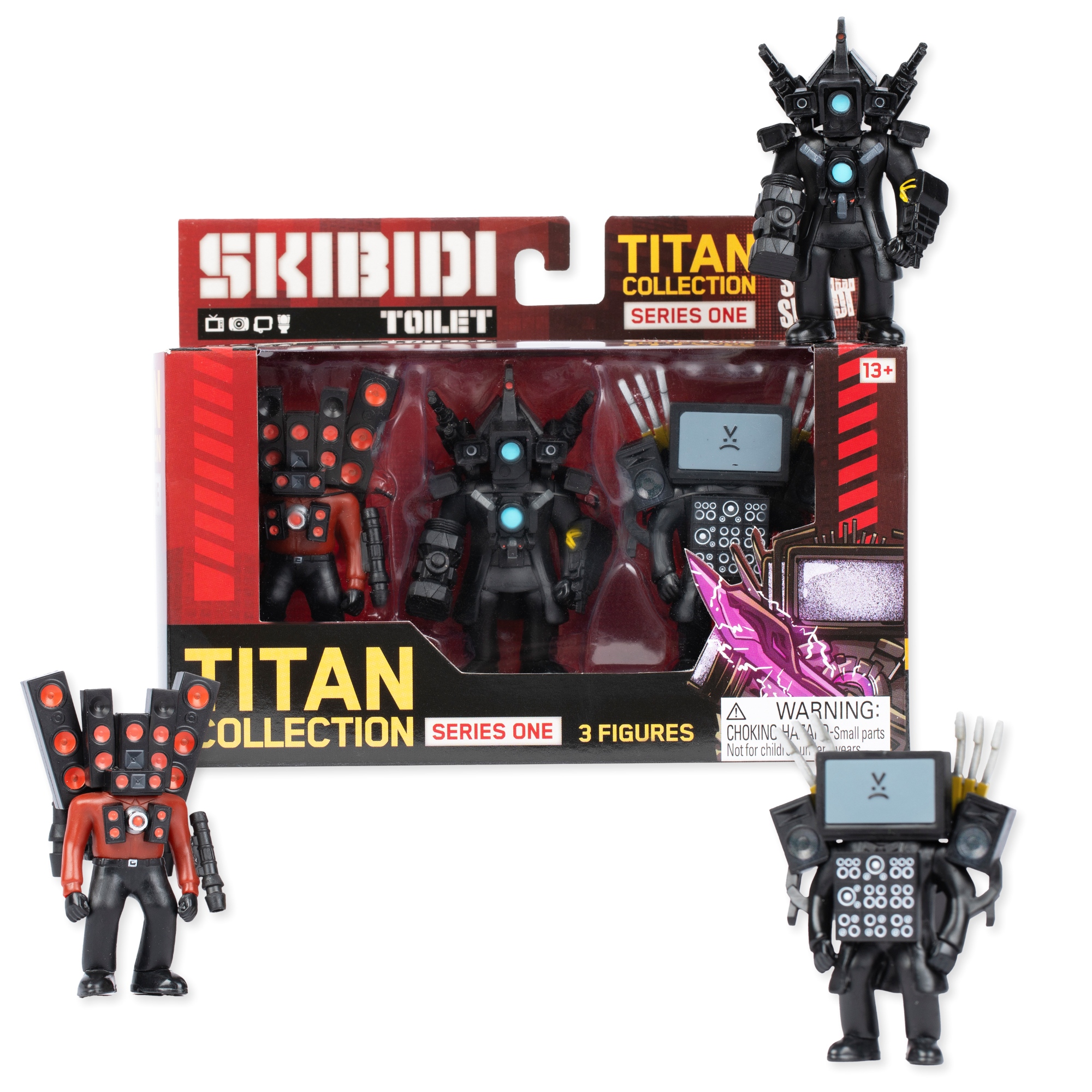 PACK 3 FIGURAS COLECCIONABLES SKIBIDI TOILET - 3