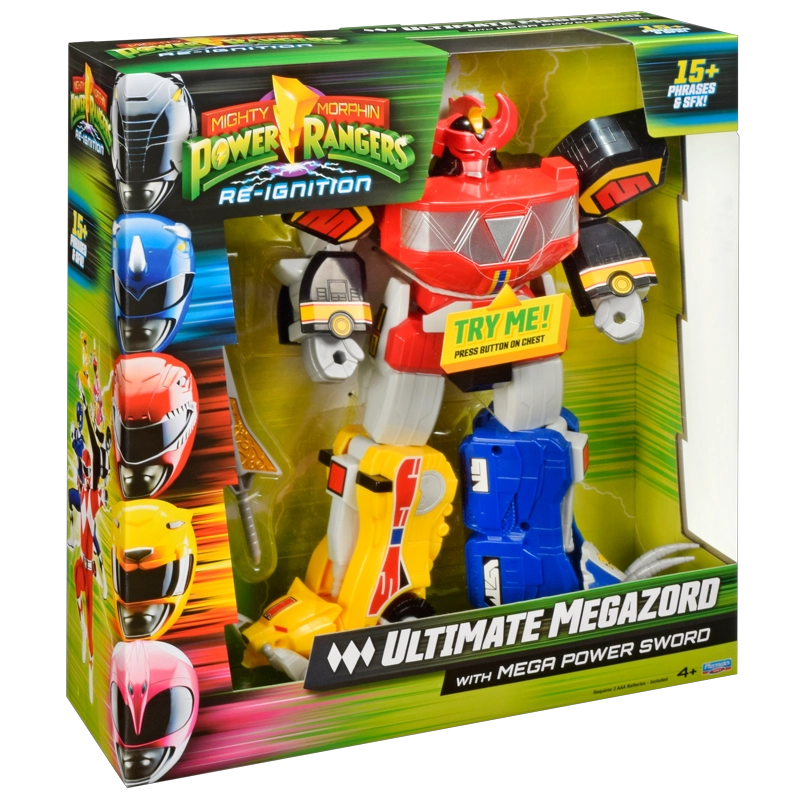 FIGURA 30 CENTIMETROS MULTICOLOR MEGAZORD POWER RANGERS. - 1