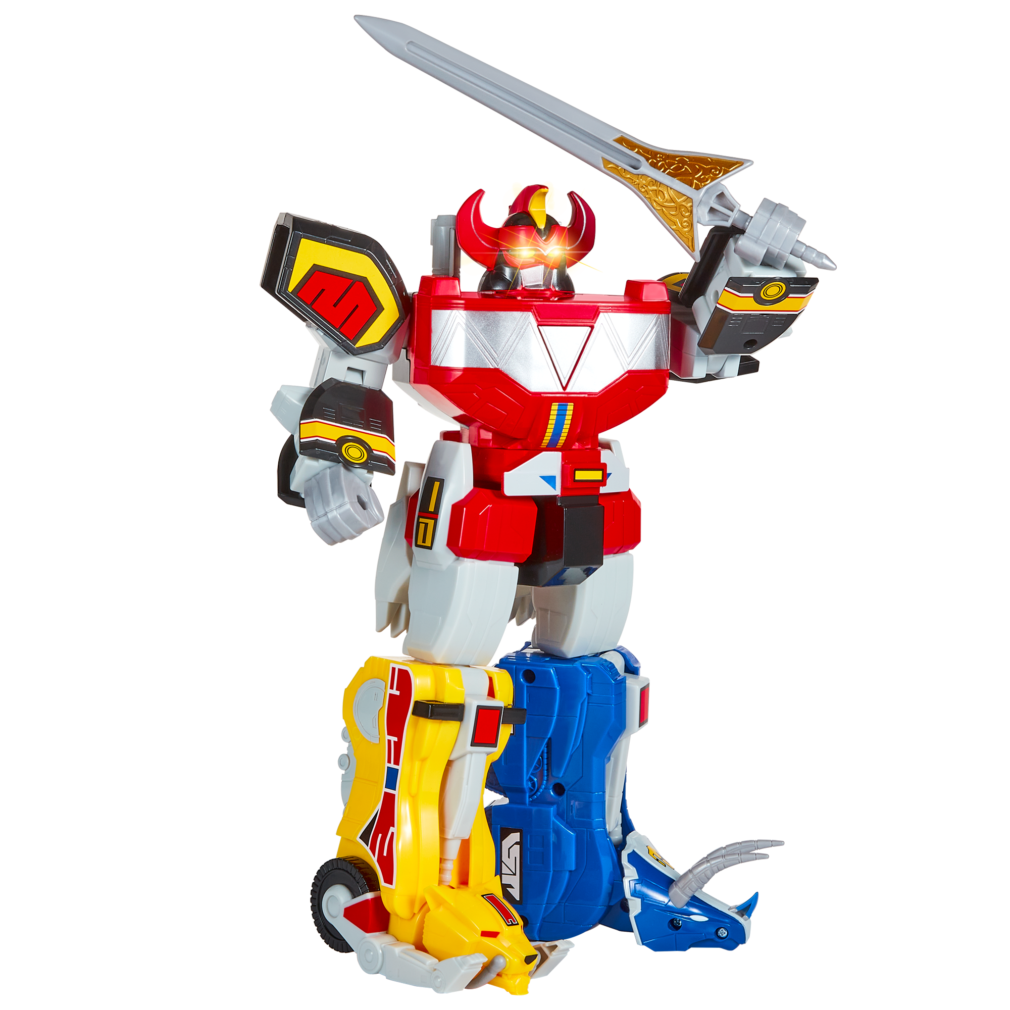 FIGURA 30 CENTIMETROS MULTICOLOR MEGAZORD POWER RANGERS. - 3