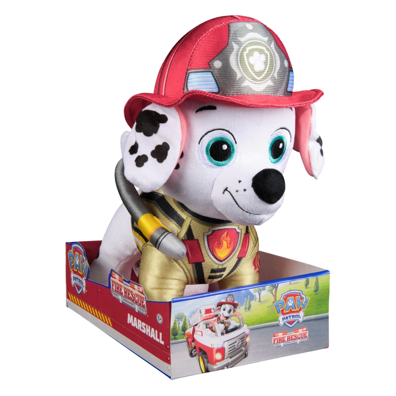 PELUCHE MARSHALL BLANCO Y ROJO 25 CENTIMETROS PAW PATROL - 2