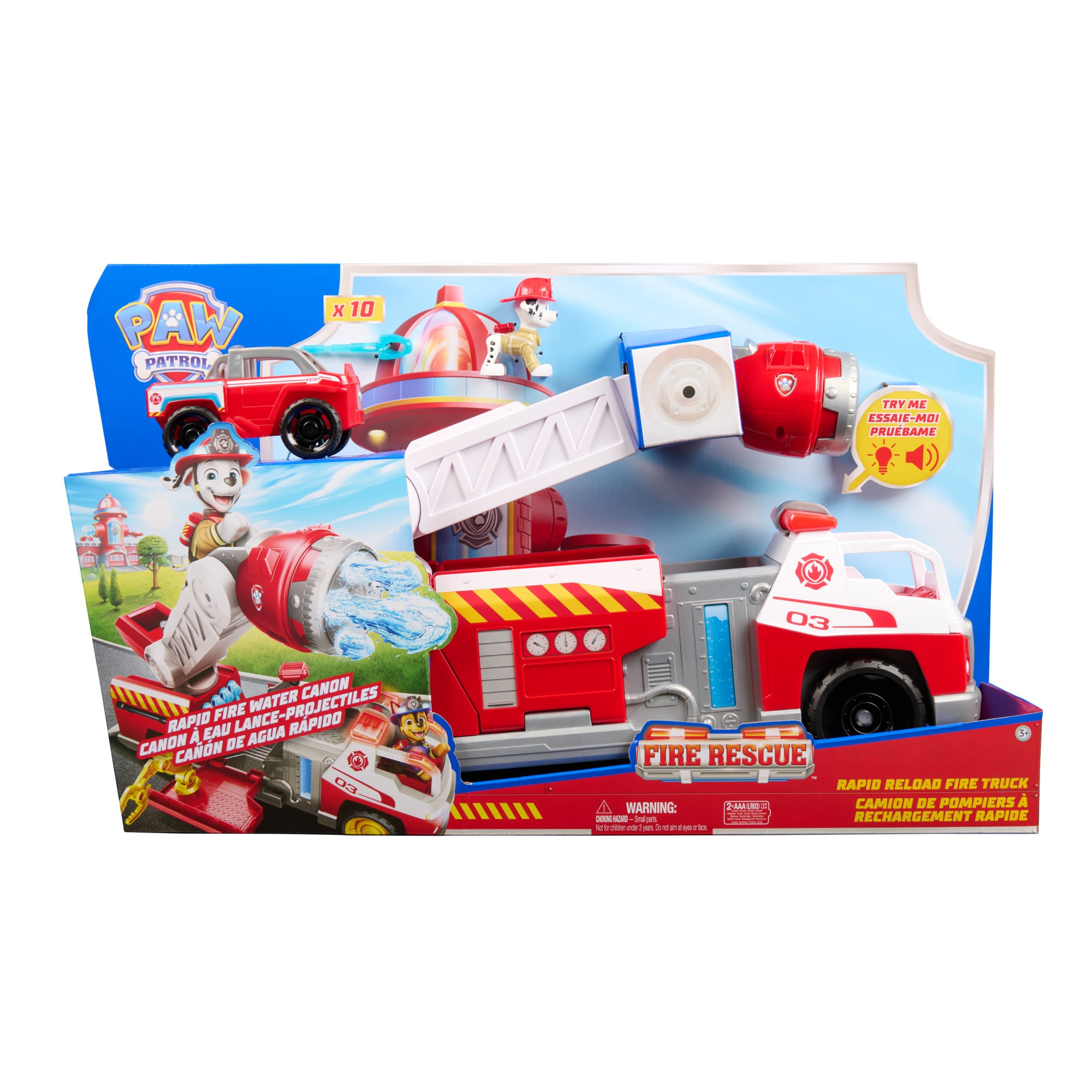 CAMION DE BOMBEROS CON FIGURA DE MARSHALL PAW PATROL - 1