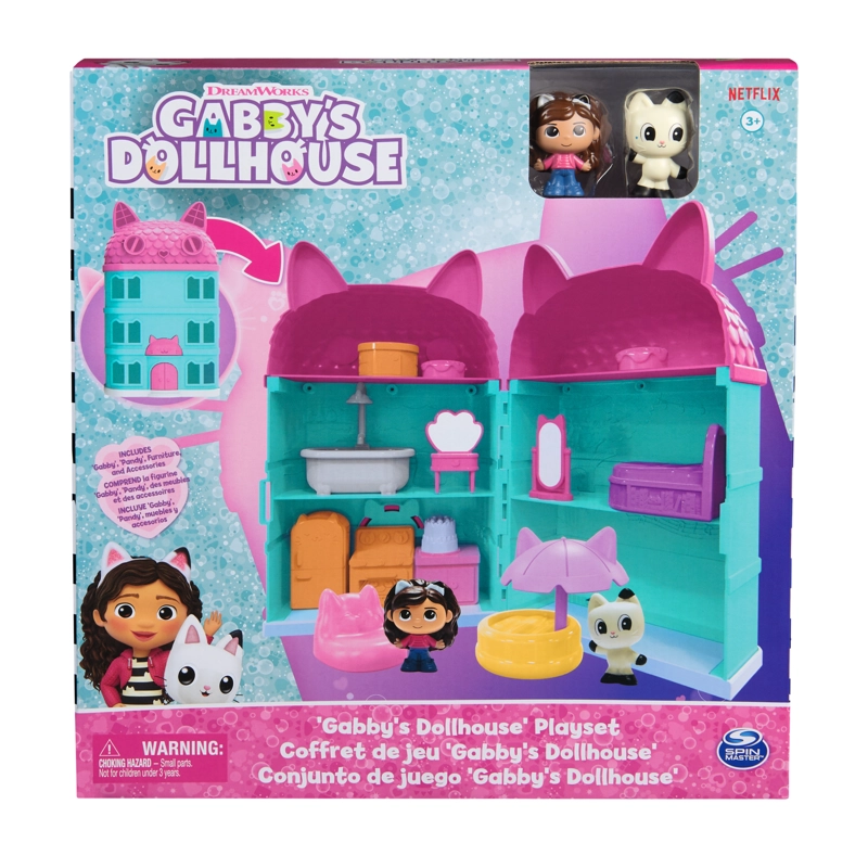 CASA CON FIGURAS Y ACCESORIOS LA CASA DE MUÑECAS DE GABBY - 1