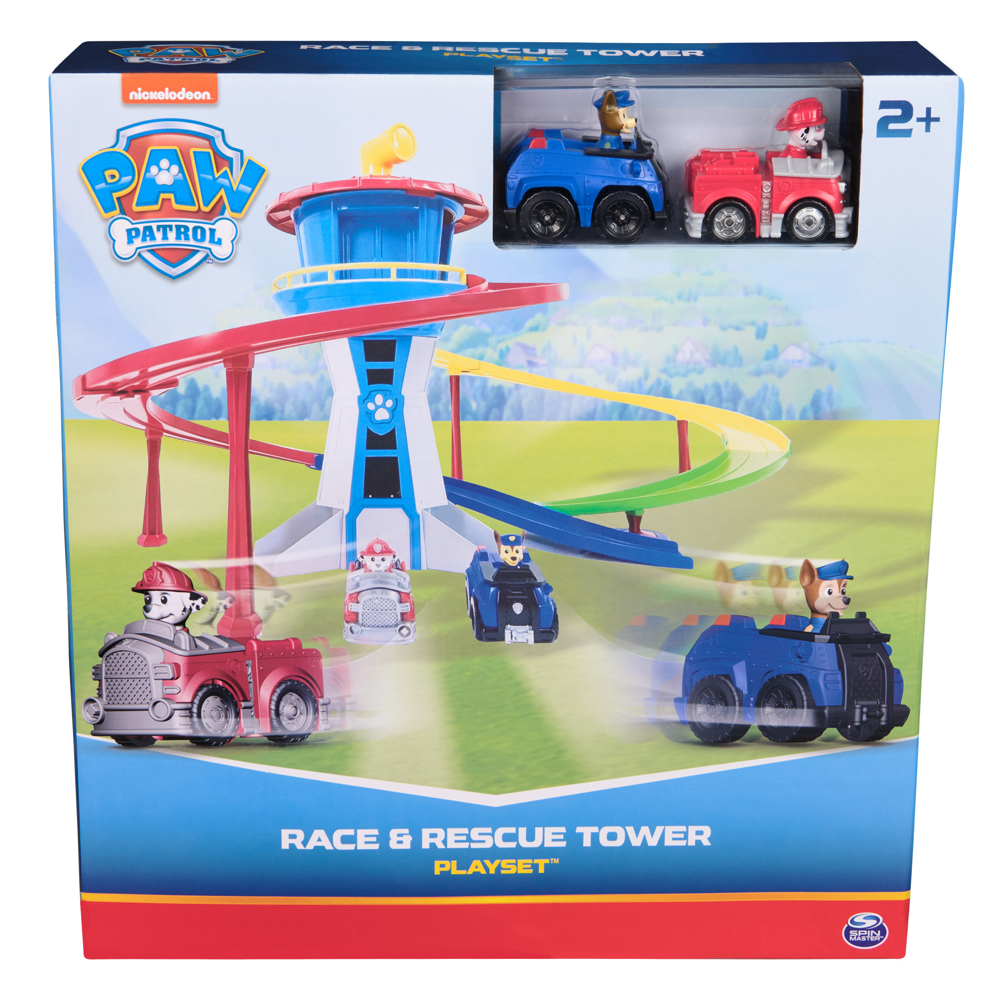 TORRE DE VIGILANCIA DE 36 CM CON 2 VEHICULOS PAW PATROL - 1