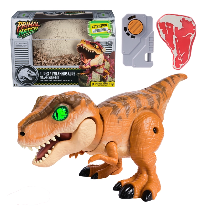 FIGURA DE DINOSAURIO T-REX ECLOSION INTERACTIVO JURASSIC - 2