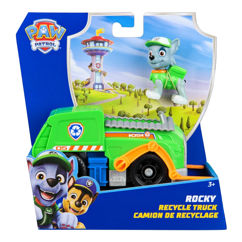 VEHICULO CON FIGURA DE ROCKY PAW PATROL - 1