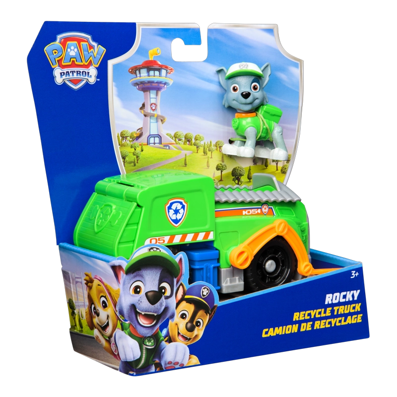 VEHICULO CON FIGURA DE ROCKY PAW PATROL - 2