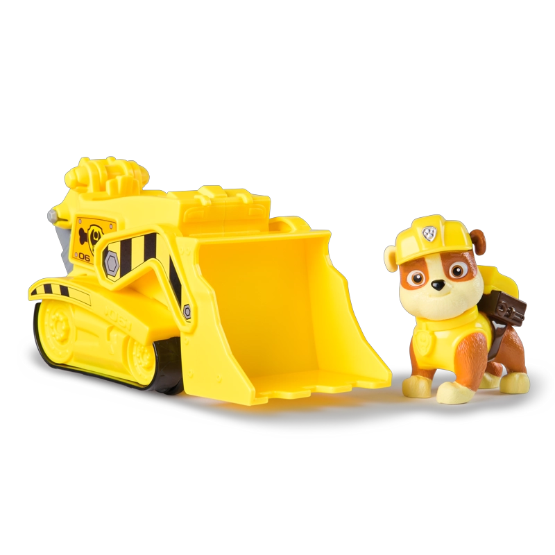 VEHICULO CON FIGURA DE RUBBLE PAW PATROL - 3