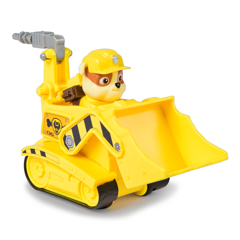 VEHICULO CON FIGURA DE RUBBLE PAW PATROL - 5
