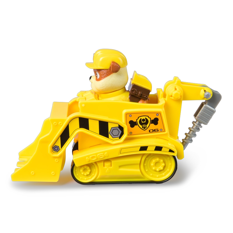 VEHICULO CON FIGURA DE RUBBLE PAW PATROL - 6