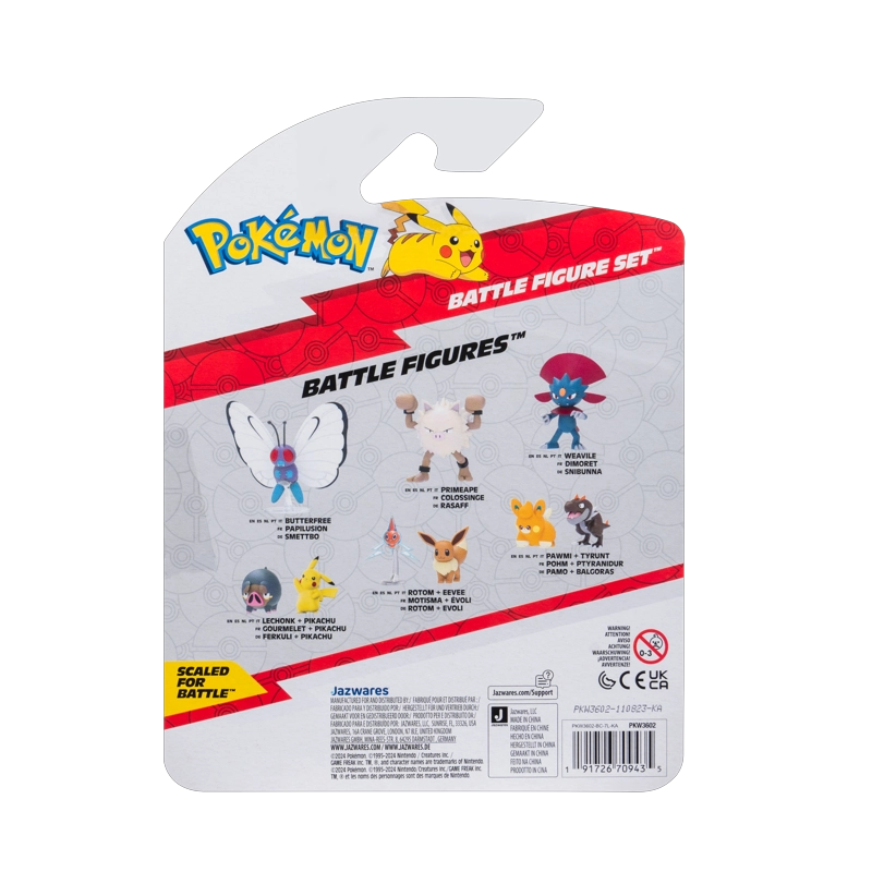 PACK DE 3 FIGURAS BATALLA 5 CM POKE MON - 6
