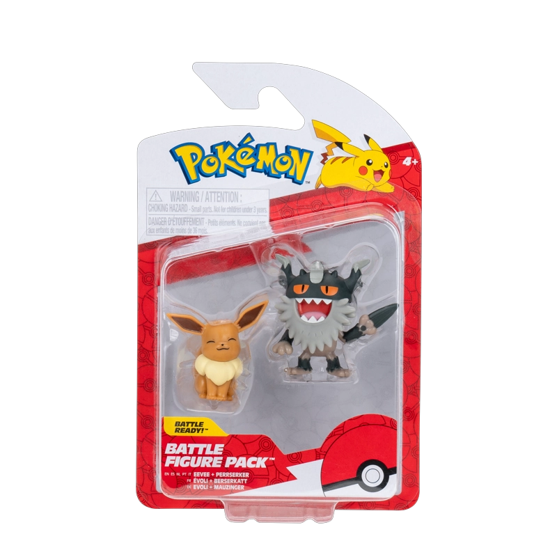 PACK FIGURAS DE BATALLA EEVEE Y PERRSERKER POKE MON - 1